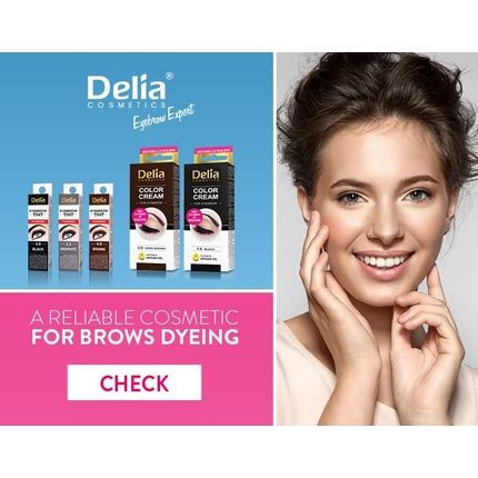 Delia Cosmetics Creamy Eyebrow Tint Professional Coloring Easy Application 15Ml Dark Brown