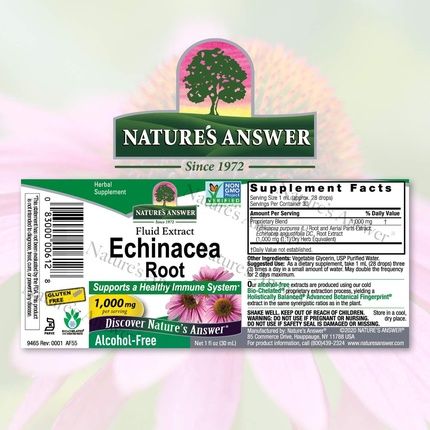 Nature'S Answer Echinacea Alcohol Free Extract 1 Fluid Ounce