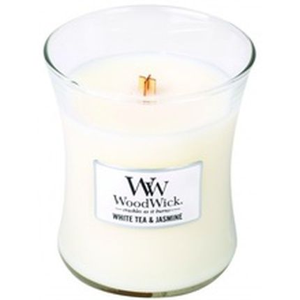 Woodwick White Tea & Jasmine Scented Candle Large Vase 6095 Grams