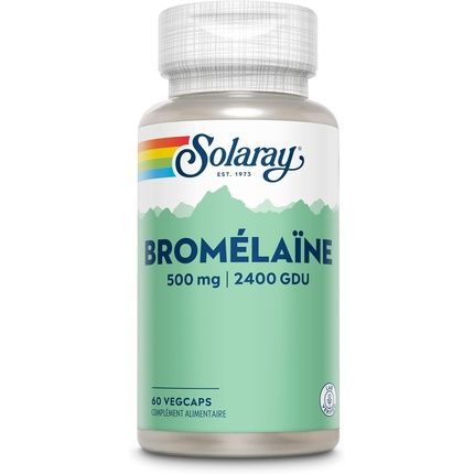 Solaray Bromelain 500Mg 2400 Gdu Digestion & Drainage 60 Vegcaps