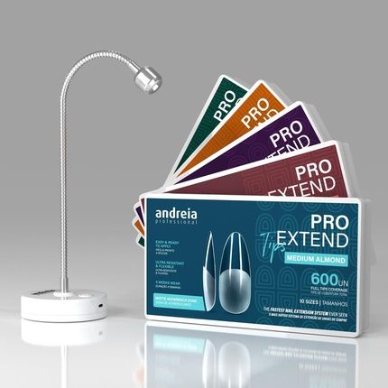 Andreia Professional Pro Extend Nail Manicure Lamp With 360O Movement - Compatible With Pro Extend False Nail Tips - Cures Led & Uv - 3 Watts Tips Lamp - Image 3