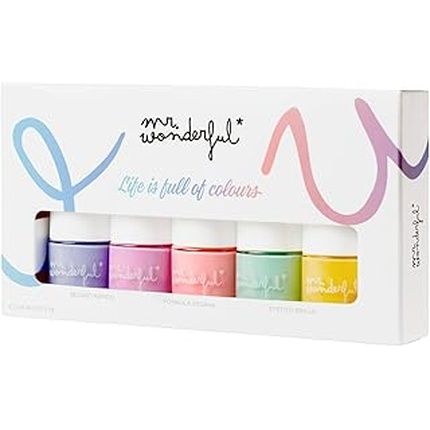 Yves Rocher Mr Wonderful Nail Polish Set 5 X 8 Ml - Perfect Coverage, Brilliant Effect, Long Lasting