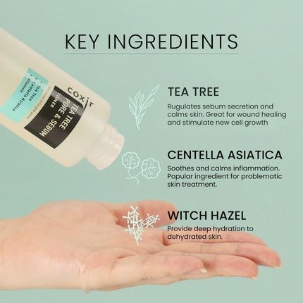 Coxir Tea Tree Pore And Sebum Toner 150Ml 5.07Oz - Image 3