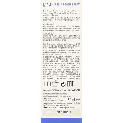 Hot V-Activ Penis Power Spray For Men 50Ml - Image 3