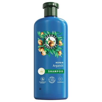Herbal Essences Repair Shampoo With Argan Oil 350Ml - Intensive Care For Damaged To Smoother, Shinier Hair - Natural Ingredients, Vegan, Silicone-Free