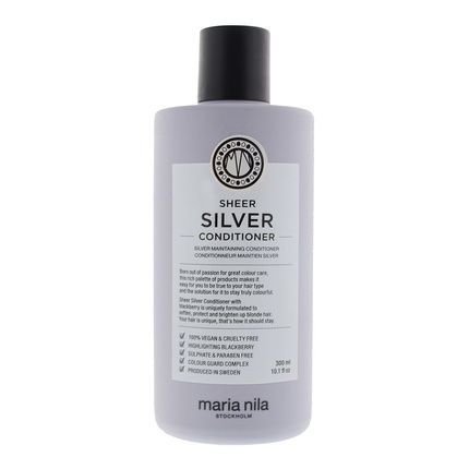 Maria Nila Sheer Silver Conditioner 300Ml Moisturizing Conditioner Neutralizing Yellow Hair Tones