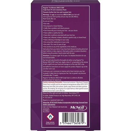 Regaine For Women Hair Growth And Hair Loss Prevention Scalp Foam With Minoxidil 73Ml - Pack Of 2 - Image 3
