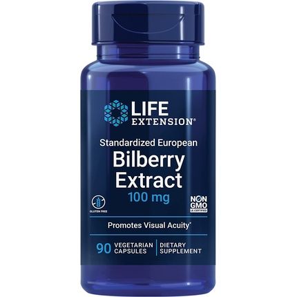 Life Extension European Standardized Bilberry Extract 100Mg - 90 Vcapsules