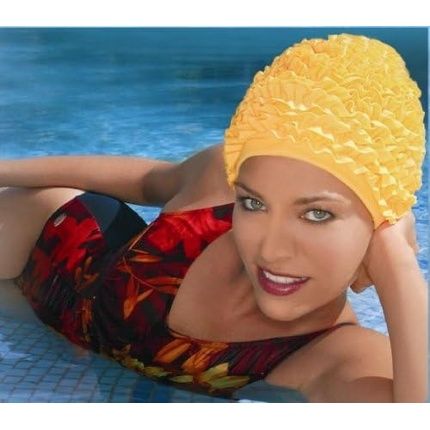 Fashy Women'S Frill Swim Cap One Size Black - Image 3