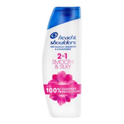 Head & Shoulders Smooth & Silky 2-In-1 Anti Dandruff Shampoo 330Ml - Fresh Clean Feeling