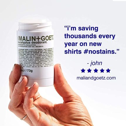 (Malin + Goetz) Eucalyptus Deodorant Stick For Unisex 2.6 Oz - Image 3
