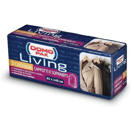Domopak Coat And Overcoat Protective Covers - Pack Of 3
