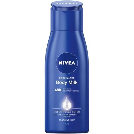 Nivea Rich Body Milk Mini Intensive Nourishing Body Cream With Almond Oil 75Ml