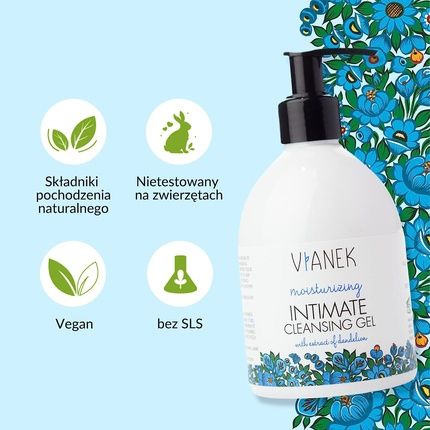 Vianek Moisturizing Intimate Cleansing Gel 300Ml - Image 3