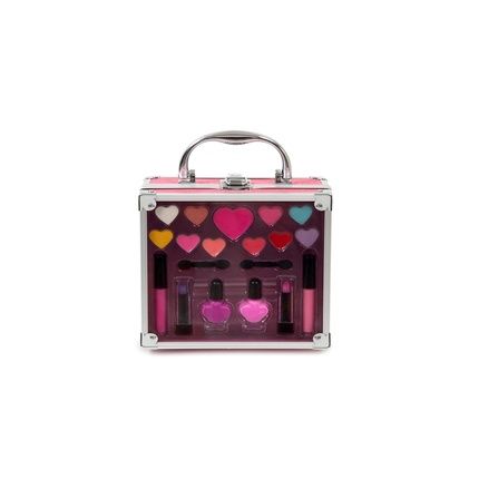 Mya Cosmetics Mya Girls Makeup Case For Girls The Window With Eyeshadow, Blush, Lip Gloss, Nail Polish And Brush