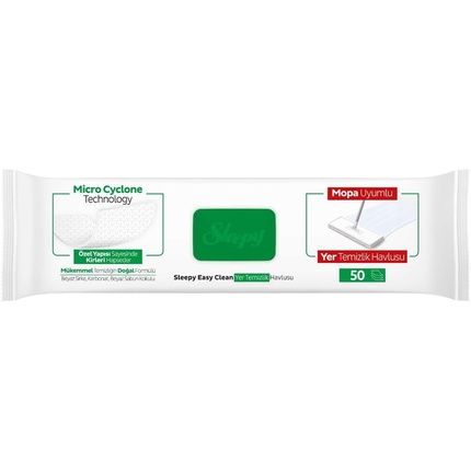 Sleepy Easy Clean Mop Disposable Floor Cleaning Towel 50 Mop Compatible Wipes - Image 3