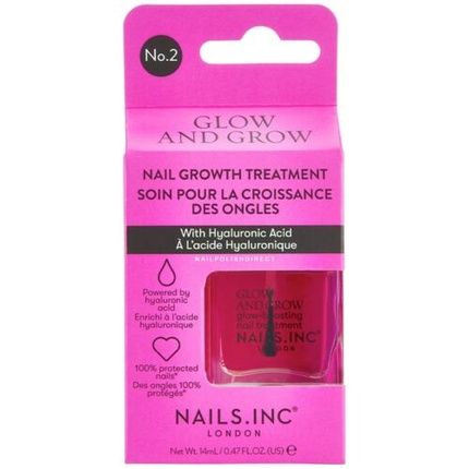 Nails Inc Glow And Grow Nail Growth Treatment 14Ml