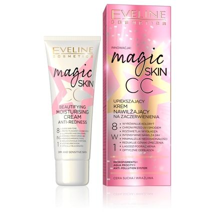 Eveline Magic Skin Cc Cream Moisturizing For Redness 8 In 1 50Ml