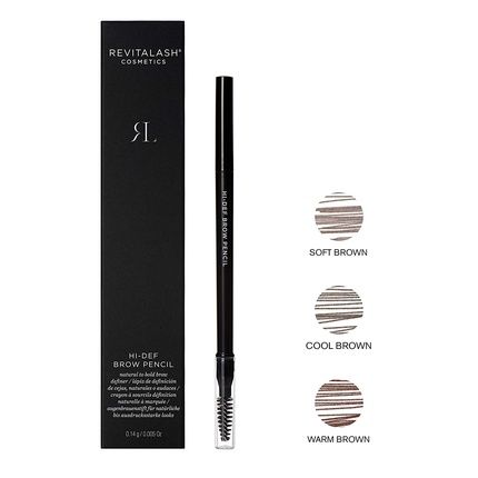Revitalash Cosmetics Hi-Def Brow Pencil Warm Brown 1 Count