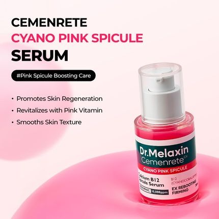 Cemenrete Cyano Pink Spicule Serum With Calcium And Vitamin B12 For Under Eyes