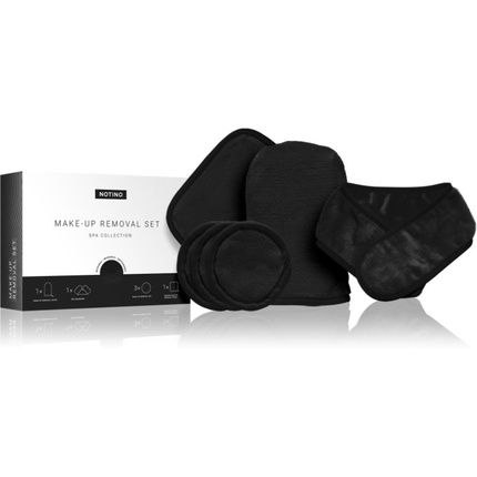 Notino Spa Collection Make-Up Removal Set In Black Microfiber