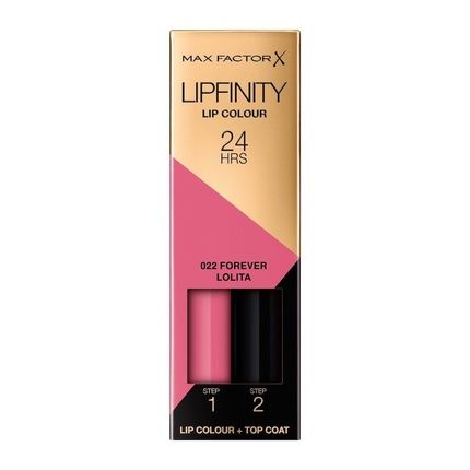 Max Factor Lipfinity Lip Colour Long-Lasting Lipstick With Permawear System 22 Forever Lolita 2.3Ml + 1.9G