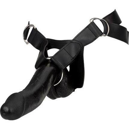 Pipedream Ff Extreme Strap-On Dildo Hollow Strap-On Black - 11.7 Inch