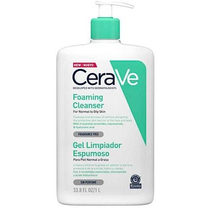 Cerave Cleansing Foaming Gel For Normal To Oily Skin 1000Ml - Image 4