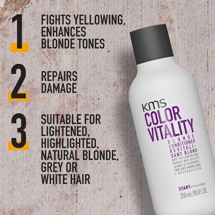Kms Color Vitality Blonde Conditioner 250Ml - Image 3