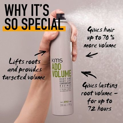 Kms Addvolume Root And Body Lift Hair Spray For Fine To Medium Limp Hair 200Ml