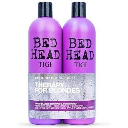 Tigi Bed Head Dumb Blonde Shampoo And Conditioner 750Ml