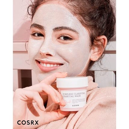 Cosrx Pink Pore Clarifying Charcoal Mask 3.8 Fl. Oz / 110G - Detox Face Clay Mask For Blackheads, Pores, And Acne Control