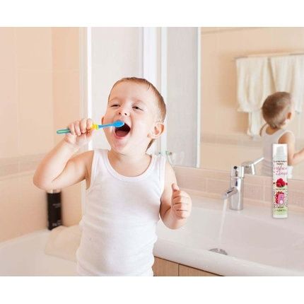 Raspberry Flavored Children'S Toothpaste Organic Vegan For Ages 3 To 7 - Sls Free - Image 3