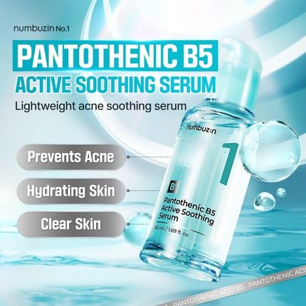 Numbuzin No.1 Pantothenic B5 Active Soothing Serum Lightweight Facial Serum