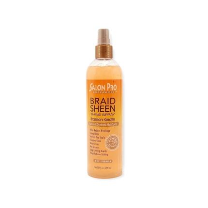 Braid Sheen Shine Spray 8 In 1 Formula 12 Oz 355 Ml Brazilian Keratin