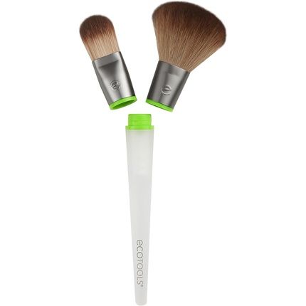 Ecotools Total Senses Foundation Brush Duo Interchangeables Makeup Brush With Aromatherapy