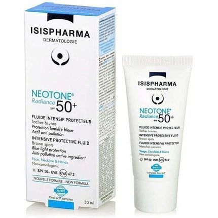 Isispharma Neotone Radiance Spf 50+ Moisturizer For Face - Uv, Uvb, And Blue Light Protection