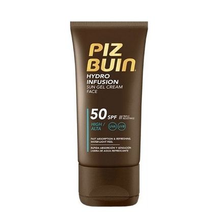 Piz Buin Hydro Infusion Face Sun Gel Cream Spf 50 50 Ml Moisturizing Sunscreen For The Face