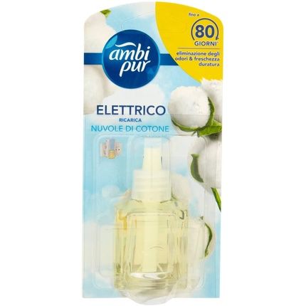 Ambi Pur Clouds Cotton Refill Electric Diffuser For Odor Removal 80G