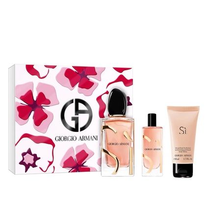 Giorgio Armani Si Intense Eau De Parfum Spray 100Ml + Body Lotion 50Ml + Eau De Parfum Spray 15Ml