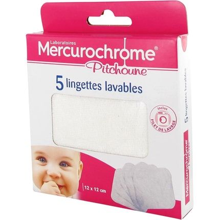 Mercurochrome Pitchoune Cleansing Wipes 12X12Cm - Pack Of 5