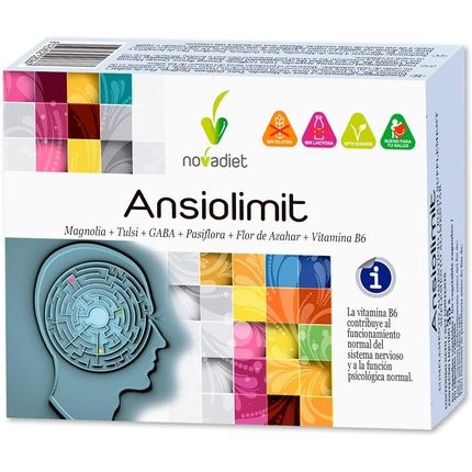 Novadiet Ansiolimit Capsules With Vitamin B6, Magnolia, Tulsi, Gaba
