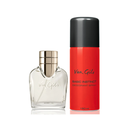 Van Gils Basic Instinct Eau De Toilette 40 Ml & Deodorant Spray 150 Ml Gift Set
