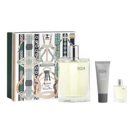 H24 By Hermes For Men 3 Piece Gift Set 3.3Oz Edt Spray 0.68Oz Face Moisturizer