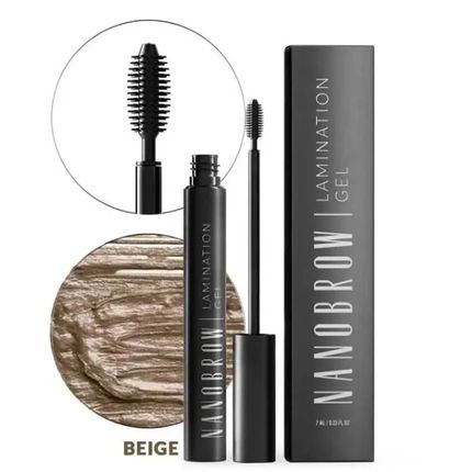 Nanobrow Lamination Gel - Brow Gel For Precisely Styled And Filled Brows Beige