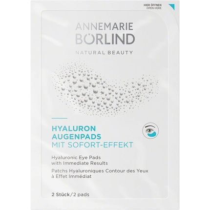 Annemarie Borlind Hyaluron Eye Pads With Instant Effect - Targets First Wrinkles And Lines Intensive Moisture Care For Radiant Eyes Vegan