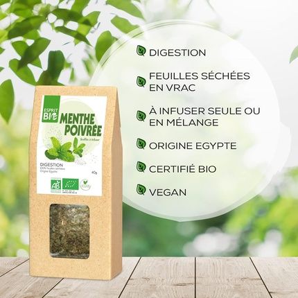 Esprit Organic Peppermint Leaves For Digestion 40G