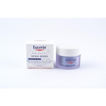 Eucerin Sensi-Rides Night Cream Reduces Depth Of Wrinkles And Firms Skin 50Ml