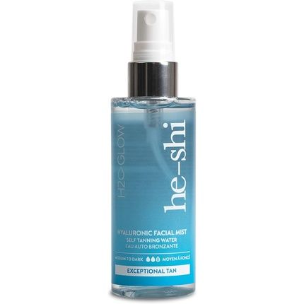 He-Shi Hyaluronic Self Tanning Water Facial Mist - Face Tanning H2-Glow Medium