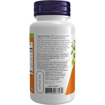 Now Men'S Virility Capsules 60 Count - Image 3